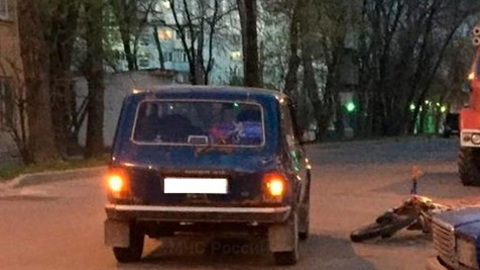 Два подростка на мотоцикле пострадали в ДТП с автомобилем в Калуге