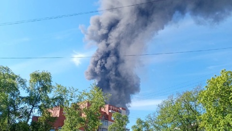 На территории ЦАГИ в Жуковском вспыхнул пожар