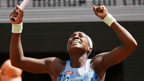 Roland Garros. 18-летняя Гауфф вышла в полуфинал турнира