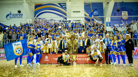 Мини-футбольный клуб "Газпром-Югра" стал чемпионом России