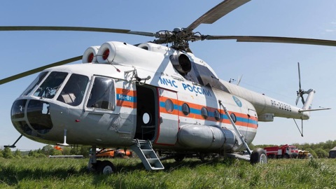 В Иркутской области туриста спасали с помощью вертолета