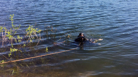 Под Самарой водитель утонул в скатившемся в озеро автомобиле