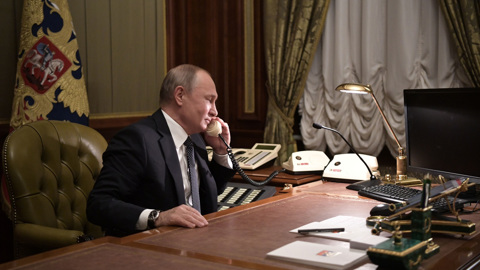 Путин поздравил Эрдогана с днем рождения