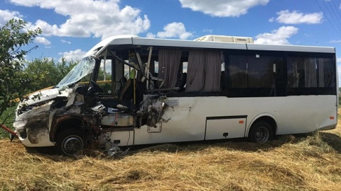 Девять человек пострадали в ДТП с автобусом в Орловской области
