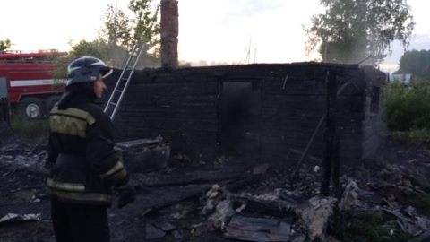 Две женщины сгорели в частном доме под Новосибирском