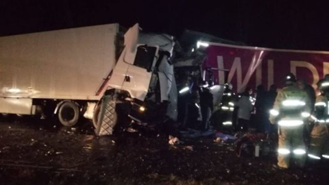 Два человека погибли в результате аварии фур на федеральной трассе