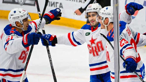 СКА выиграл свой 1000-й матч в КХЛ, победив московское "Динамо"