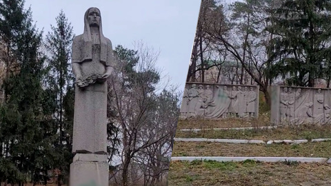 Вандалы осквернили "Скорбящую мать"