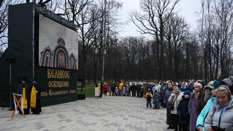 Патриарх Кирилл освятил главный храм Росгвардии в Балашихе