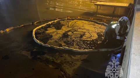 На побережье Азовского моря произошла серьезная утечка мазута