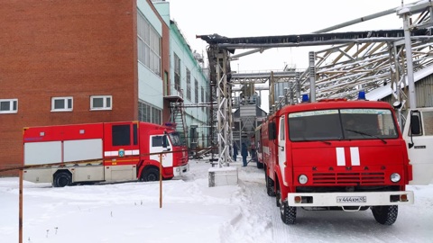 Под Курганом загорелся цех маслозавода