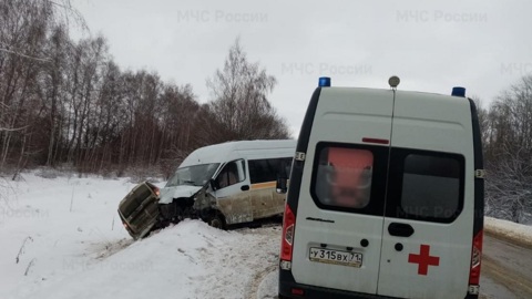 Маршрутка попала в ДТП в Тульской области, есть погибшие и пострадавшие