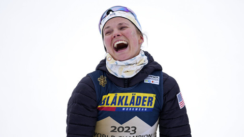 Диггинс стала чемпионкой мира по лыжным гонкам