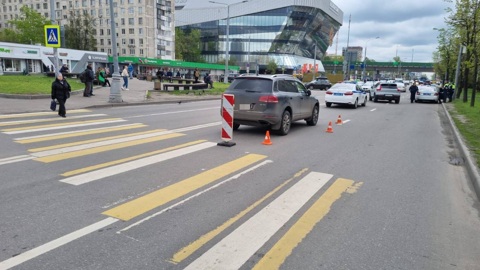 Иномарка сбила ребенка на зебре на востоке Москвы