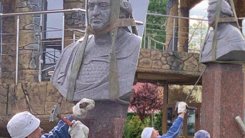 На месте памятника основателю Николаева осталась лишь табличка