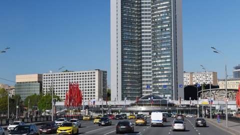 Перекрытия дорог в центре Москвы полностью сняты
