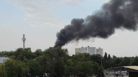 В Ставропольском крае горел военный вещевой склад