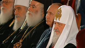 Владимир Путин посетил Большой праздничный концерт к 70-летию патриарха Кирилла