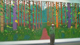 Коллекция Центра Помпиду пополнилась гигантской картиной Дэвида Хокни "Приход весны в Волдгейт" 
