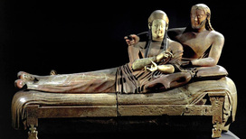 Саркофаг этрусской супружеской пары из Черветери, VI век до н.э. Фото с сайта introtowestern.blogspot.ru