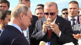 Путин угостил Эрдогана мороженым, а сдачу отдал на развитие авиации