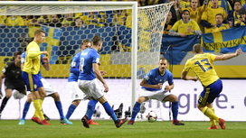 Футболисты Италии уступили шведам в стыковом матче