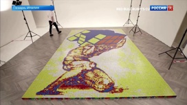 Художник Джованни Контарди создал мозаику из кубиков Рубика
