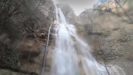 Оттаял Учан-Су – самый высокий водопад Крыма