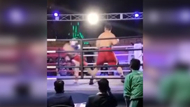 Смертельный для пакистанского боксера нокаут попал на видео