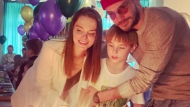 Максим Матвеев и Елизавета Боярская отпраздновали 9-летие старшего сына