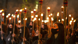 В Ереване прошло факельное шествие в память жертв геноцида армян