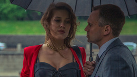 На съемках сериала "Директор по счастью"