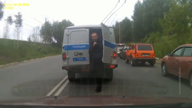В Саранске задержанный попытался сбежать от полицейских