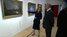 Путин побывал на выставке, посвященной 800-летию Невского
