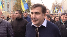 Родина встретила Саакашвили камерой в СИЗО
