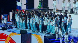 Вернувшихся из Пекина российских спортсменов чествуют в Москве