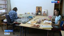 Новосибирские мозаичисты завершают работу над иконами для собора в Куйбышеве