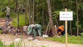 Жители деревни Павловское отправились очищать лес от свалки