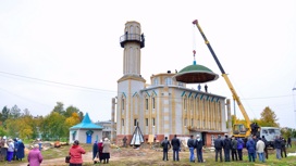 Минниханов в Чувашии принял участие в открытии Соборной Мечети