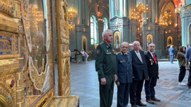 Сербские ветераны передали икону Главному храму ВС РФ
