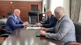 Борис Джанаев провел рабочую встречу с главой Миннаца и председателем "Высшего Совета осетин" 