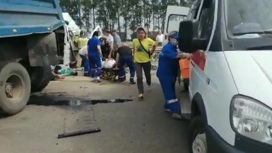 Появилось видео с места страшной аварии в Башкирии