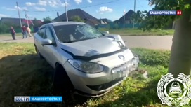 В Башкирии пьяный водитель на Renault насмерть сбил пожилого пешехода – ВИДЕО