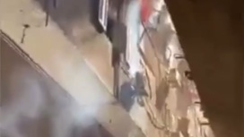 Появились кадры с места пожара в коптской церкви в Египте