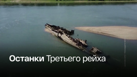 В Дунае из-под воды показались корабли нацистской Германии