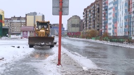 На Норильск обрушился мощный снегопад