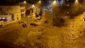 Город на юге Испании заливает дождями