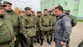 Воробьев передал необходимую амуницию мобилизованным в Наро-Фоминске
