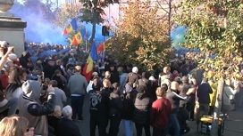 Президент Молдавии поблагодарила полицию за разгон протестующих
