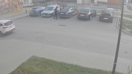 В Волгограде момент взрыва автомобиля попал на камеры видеонаблюдения